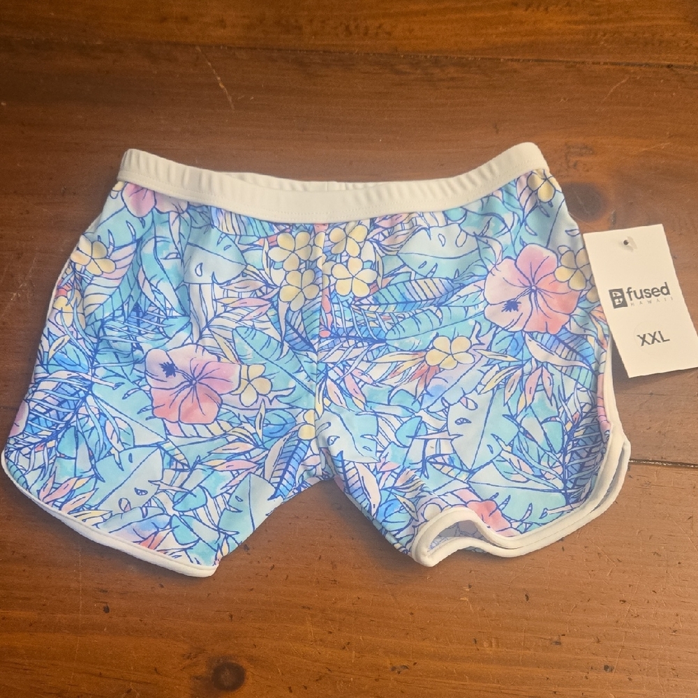 Floral Print Shorts XXL